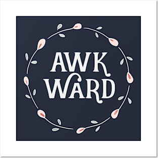 Awkward Floral Circle Posters and Art